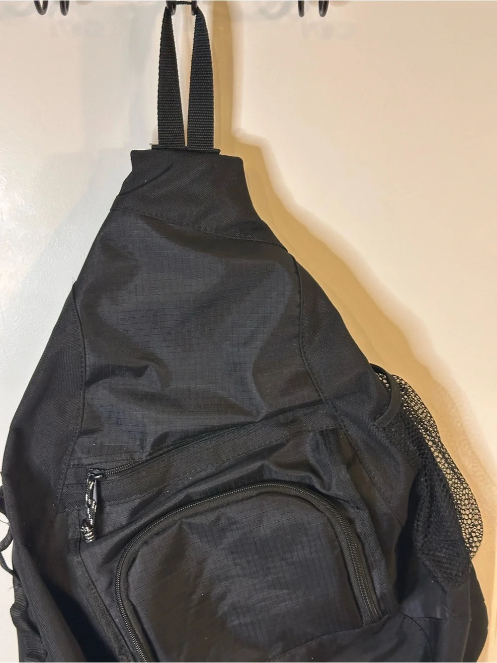 Mercury Black Sling Backpack